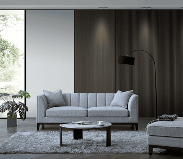 Aluxo Cooper 3-Seater Sofa in Luxurious Dolphin Boucle - Mid-Century Modern Elegance - UK Luxury Furniture